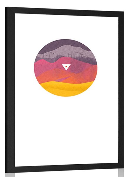 Poster cu passepartout într-un design unic