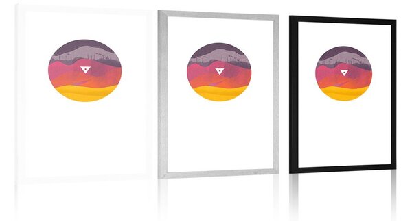 Poster cu passepartout într-un design unic