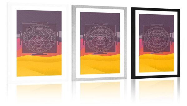 Poster cu passepartout model unic