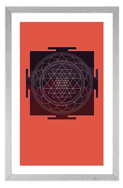 Poster cu passepartout model armonic
