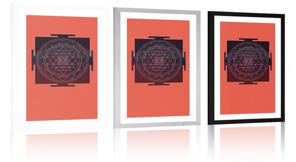 Poster cu passepartout model armonic