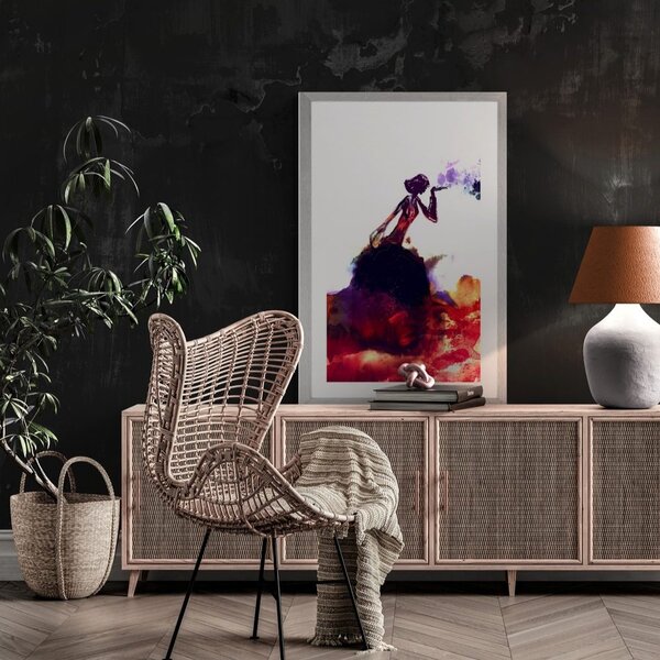 Poster cu passepartout regina culorilor