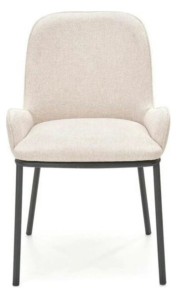 Scaun K481, alb/negru, stofa clasica/metal, 54x60x83 cm