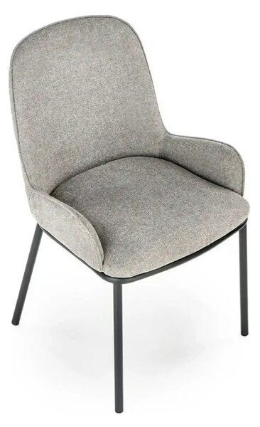 Scaun K481, gri/negru, stofa clasica/metal, 54x60x83 cm