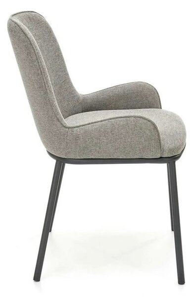 Scaun K481, gri/negru, stofa clasica/metal, 54x60x83 cm