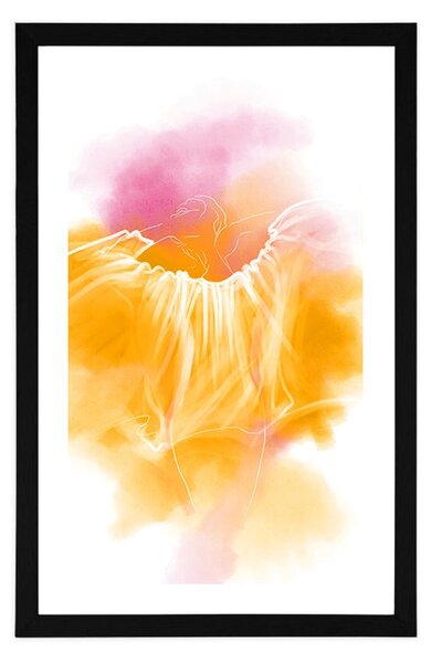 Poster cu passepartout natura feminina