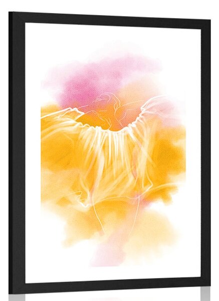 Poster cu passepartout natura feminina