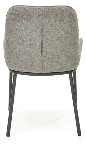 Scaun K481, gri/negru, stofa clasica/metal, 54x60x83 cm