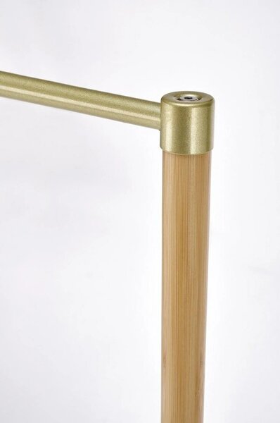 Stander haine WU-31, stejar, metal/lemn de bambus, 60x35x166 cm