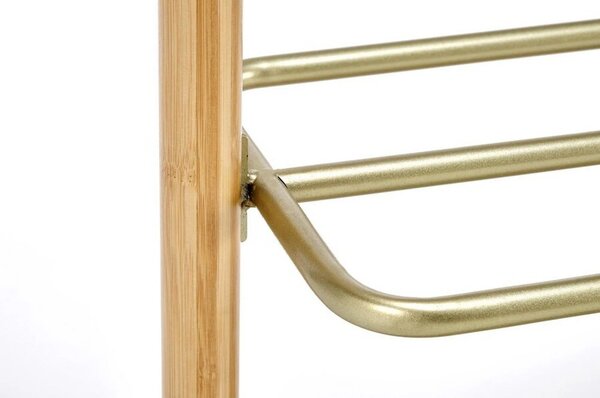 Stander haine WU-31, stejar, metal/lemn de bambus, 60x35x166 cm