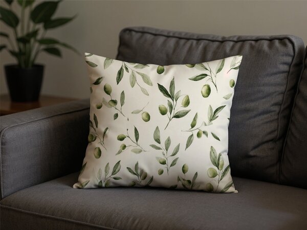 Fata de perna din bumbac OLIVE 45x45 cm, verde