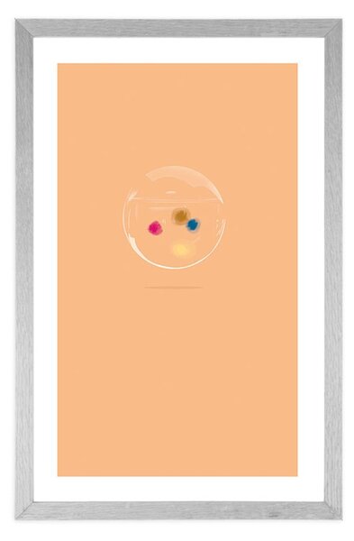 Poster cu passepartout culorile bulelor
