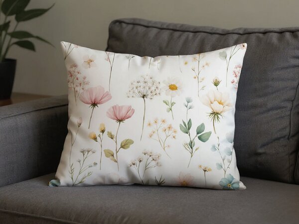 Fata de perna din bumbac PETALUNE 50x70 cm, crem
