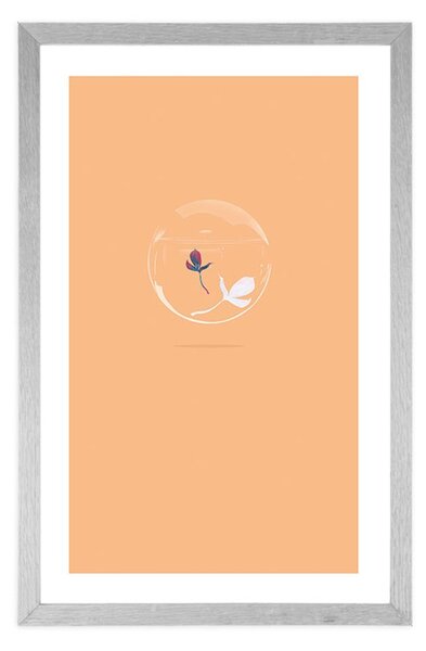 Poster cu passepartout bule de plantă