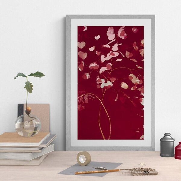 Poster cu passepartout ramura iubirii