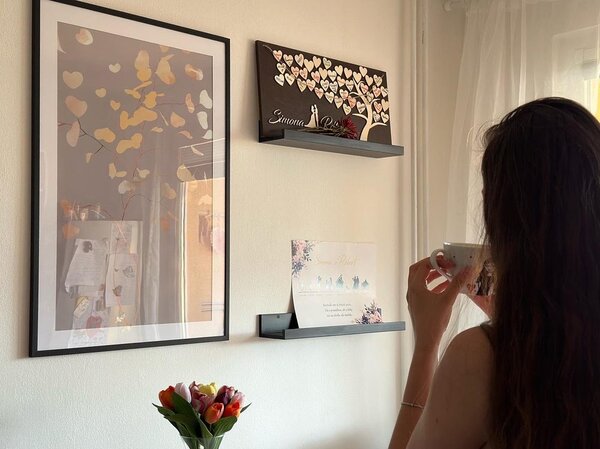 Poster cu passepartout farmecul ramurii