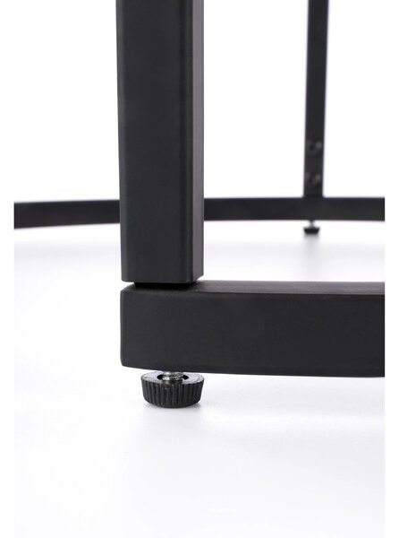 Set masute cafea OREO, nuc/negru