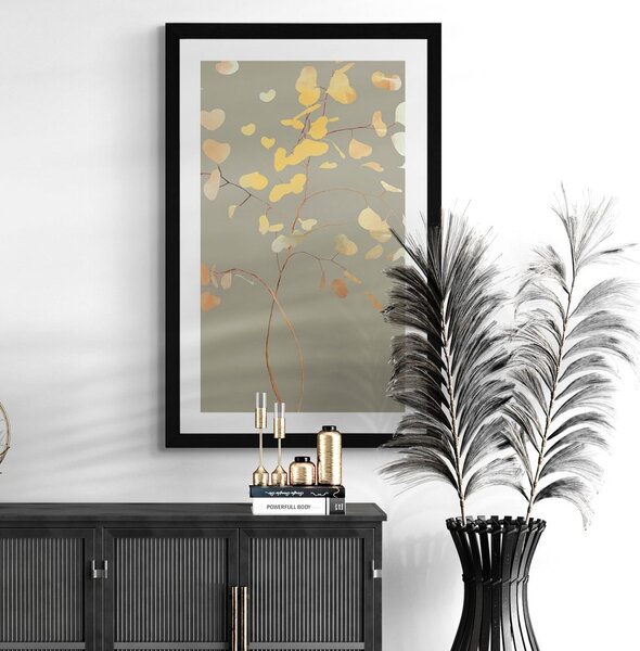 Poster cu passepartout farmecul ramurii