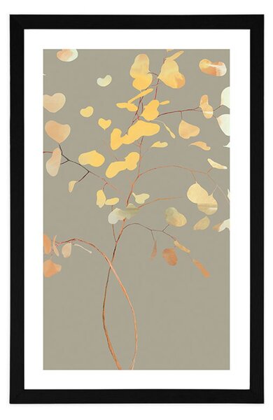 Poster cu passepartout farmecul ramurii