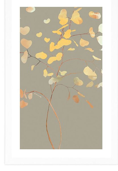 Poster cu passepartout farmecul ramurii