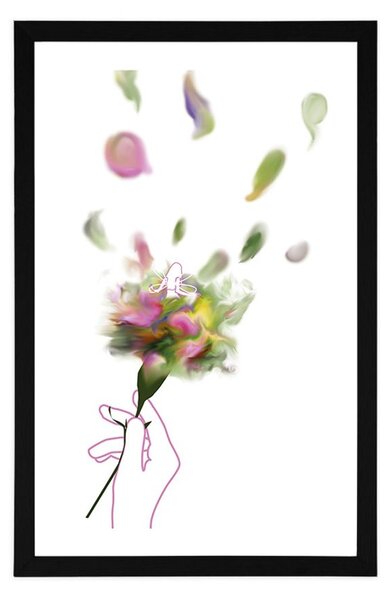 Poster cu passepartout zâna florilor