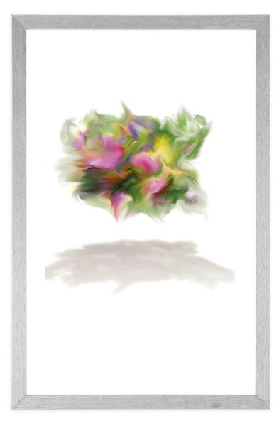 Poster cu passepartout abstracția neobișnuită a culorilor