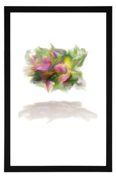 Poster cu passepartout abstracția neobișnuită a culorilor