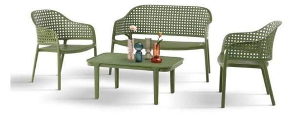 Set terasă Martina polipropilenă HoReCa - VERDE