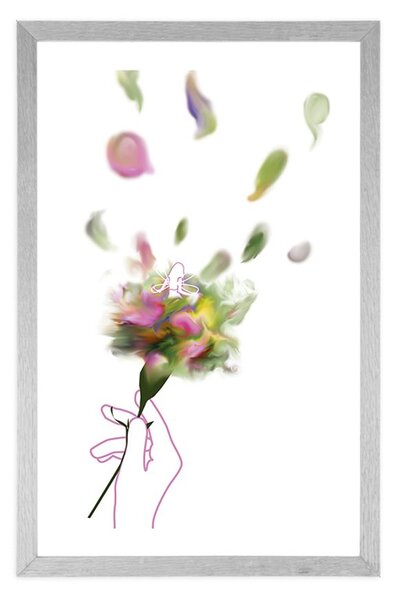 Poster cu passepartout zâna florilor