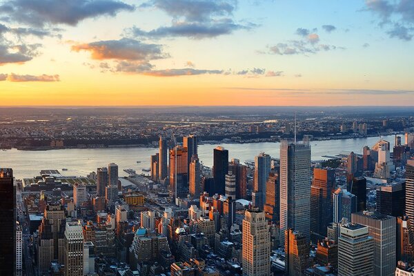 Fototapet panorama orașului New York