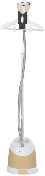 HOMCOM Aparat de Călcat Vertical cu Rezervor de Apă de 1,8l și Înălțime Reglabilă, 32x32x32 cm, Auriu | Aosom Romania