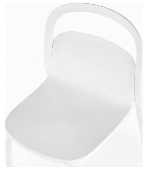 Scaun K490, alb, polipropilena, 46x55x80 cm