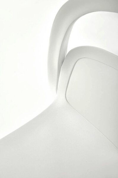 Scaun K490, alb, polipropilena, 46x55x80 cm
