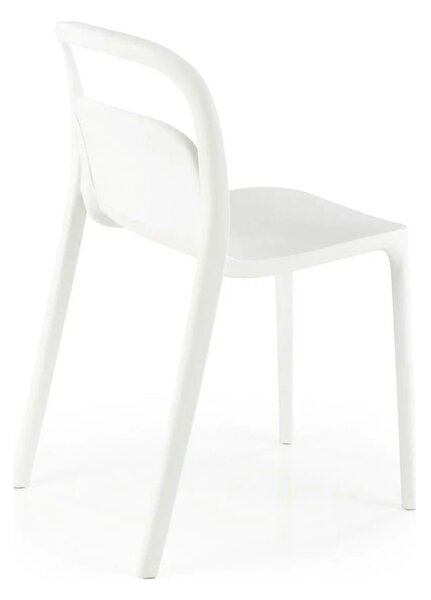 Scaun K490, alb, polipropilena, 46x55x80 cm