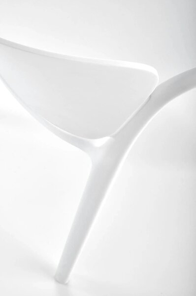 Scaun afara K491, alb, polipropilena, 60x56x76 cm