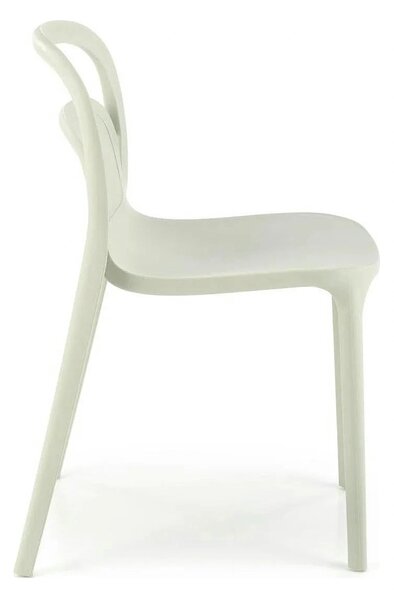 Scaun K490, verde menta, polipropilena, 46x55x80 cm