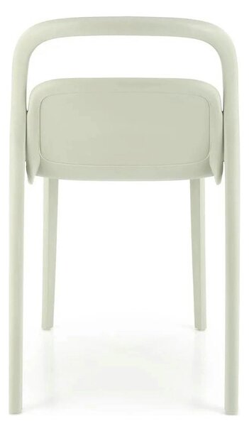 Scaun K490, verde menta, polipropilena, 46x55x80 cm