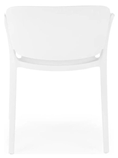 Scaun afara K491, alb, polipropilena, 60x56x76 cm