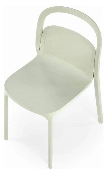 Scaun K490, verde menta, polipropilena, 46x55x80 cm