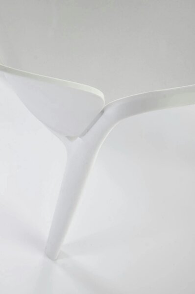 Scaun afara K491, alb, polipropilena, 60x56x76 cm