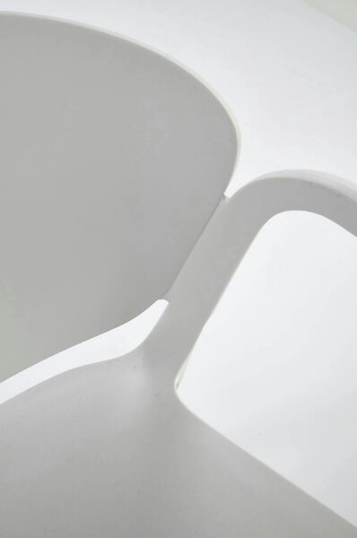 Scaun afara K491, alb, polipropilena, 60x56x76 cm
