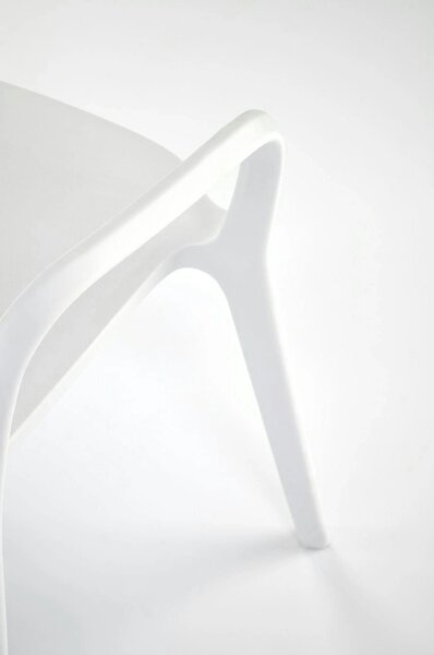 Scaun afara K491, alb, polipropilena, 60x56x76 cm