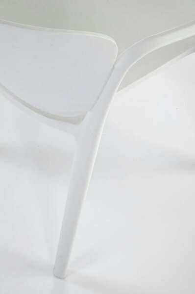 Scaun afara K491, alb, polipropilena, 60x56x76 cm