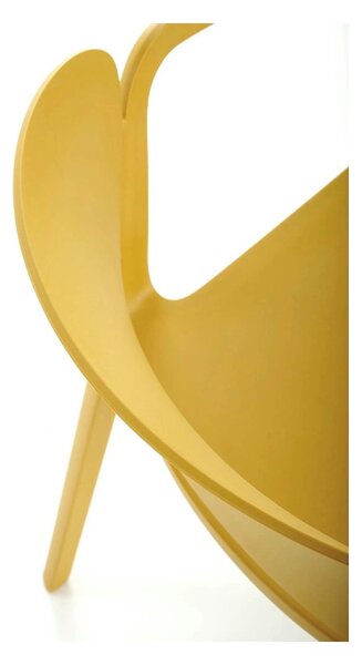 Scaun K491, galben, polipropilena, 60x56x76 cm