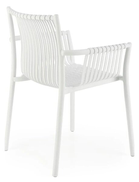 Scaun K492, alb, polipropilena, 60X56X84 cm