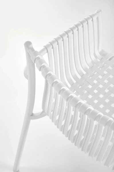 Scaun K492, alb, polipropilena, 60X56X84 cm