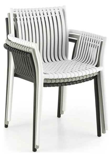 Scaun K492, alb, polipropilena, 60X56X84 cm
