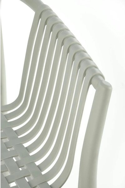 Scaun K492, gri, polipropilen, 60X56X84 cm