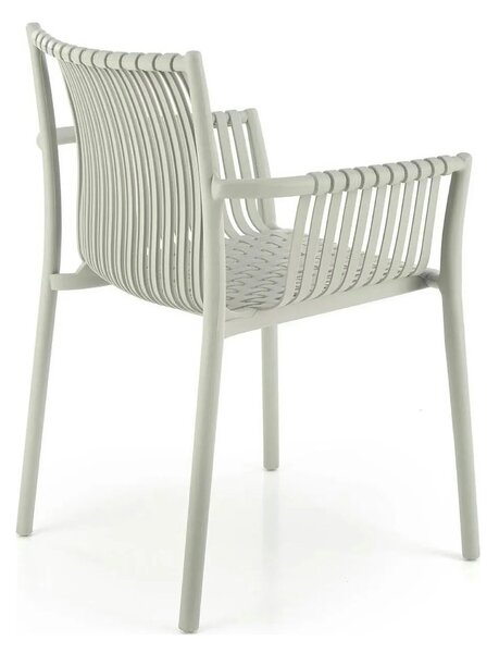 Scaun K492, gri, polipropilen, 60X56X84 cm