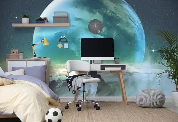 Tapet omul pe vârful muntelui